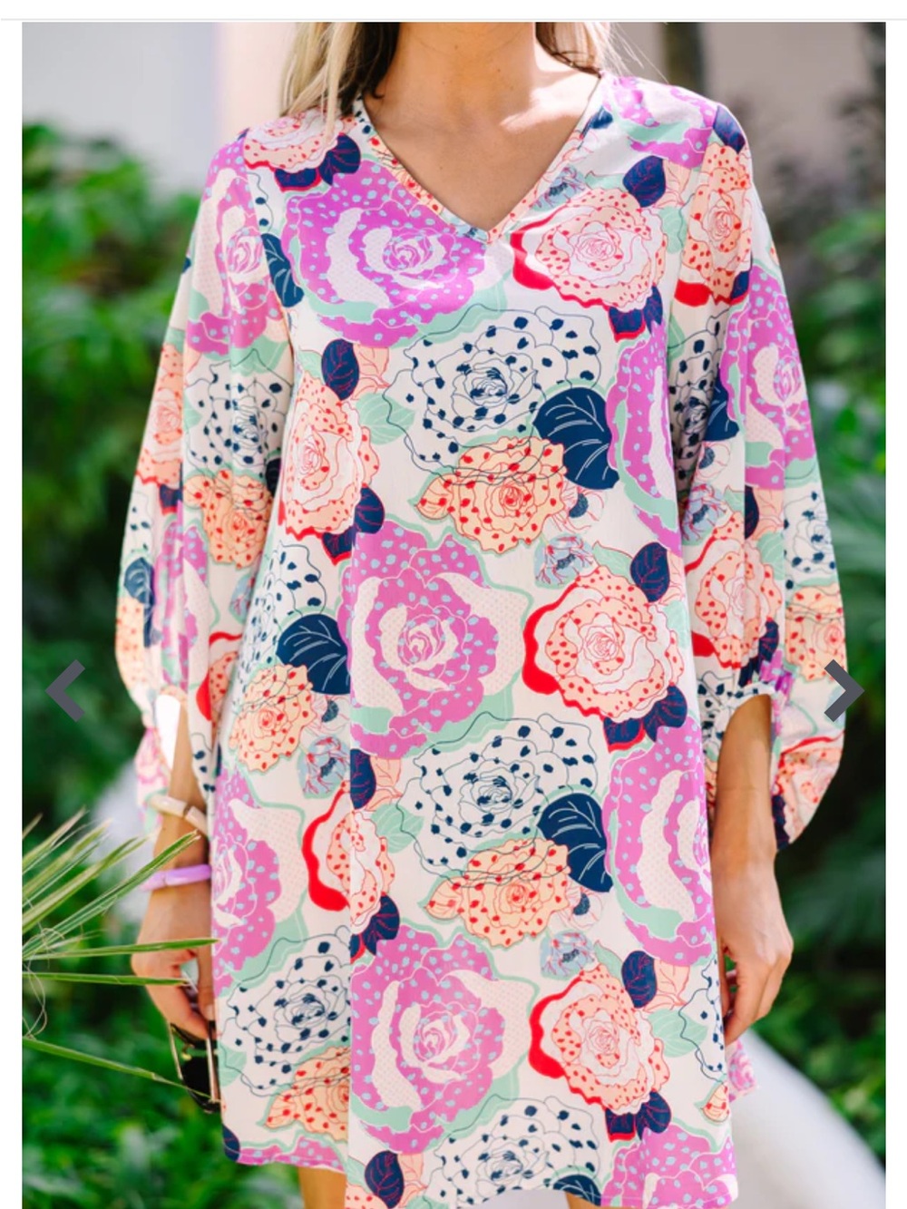 Shop the Mint Floral Shift Dress in Lavender, Navy, Mint and Coral
